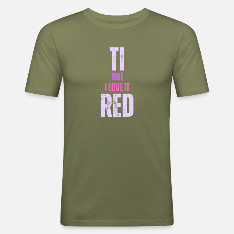 Die Eltern sind müde - Männer Slim Fit T-Shirt - Khaki Grün