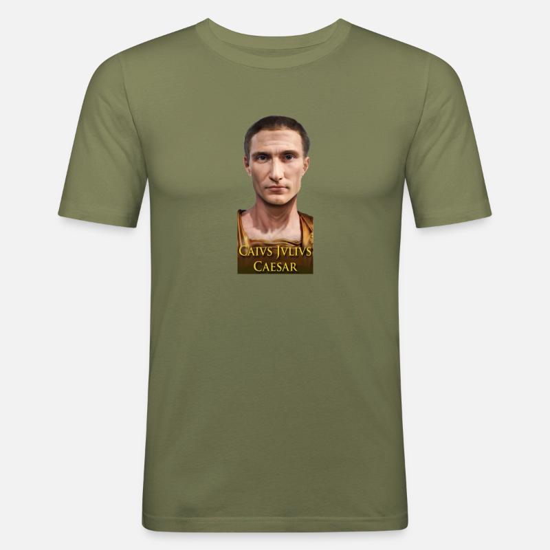 imperator caesar - Männer Slim Fit T-Shirt - Khaki Grün