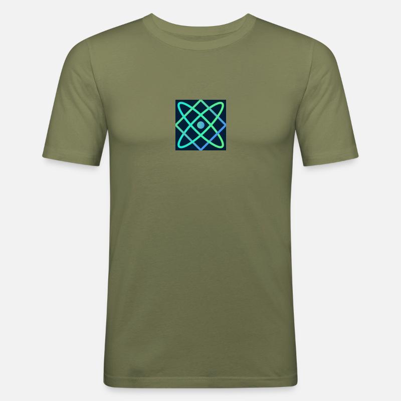 GREEN FLASH ACTIVE ATOM - Männer Slim Fit T-Shirt - Khaki Grün
