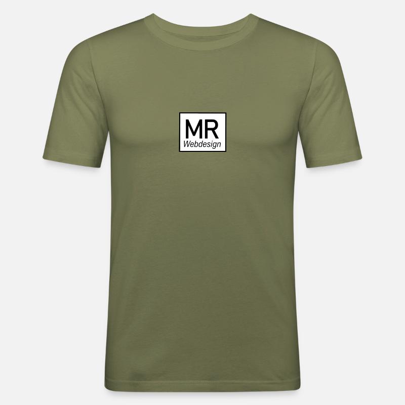 MRWebdesign - Männer Slim Fit T-Shirt - Khaki Grün