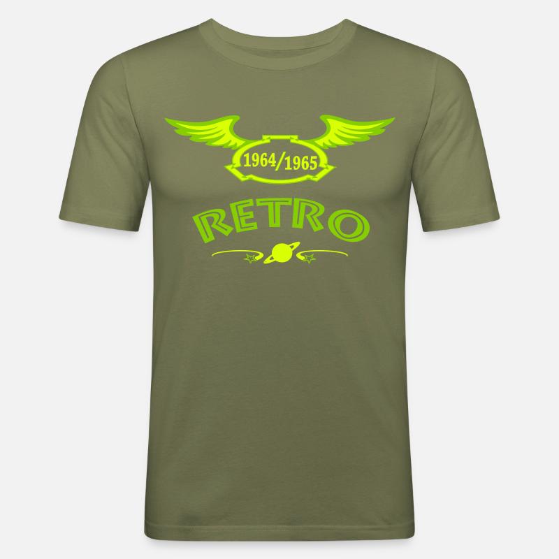 1964 65 - Männer Slim Fit T-Shirt - Khaki Grün