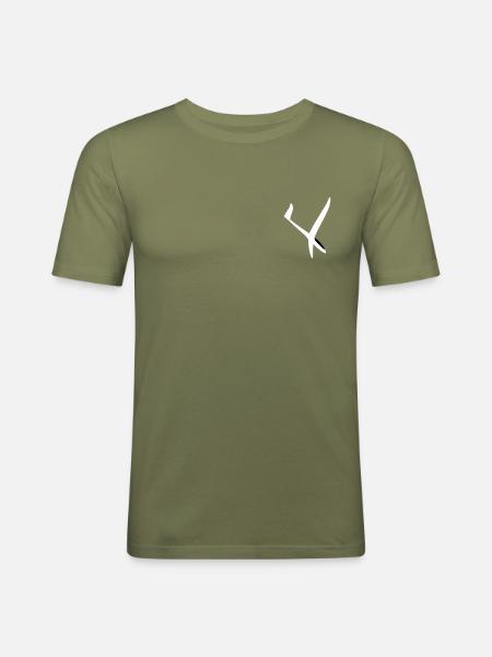 Glider Gliding Gliding Glider - Men's Slim Fit T-Shirt - khaki green