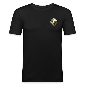 Rôle Dollar - T-shirt près du corps Homme - noir - Devant - Nik (191cm)