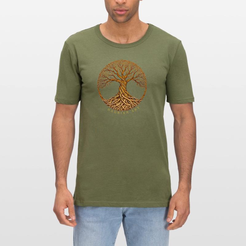 Lebensbaum Celtic Symbol Männer Slim Fit T-Shirt