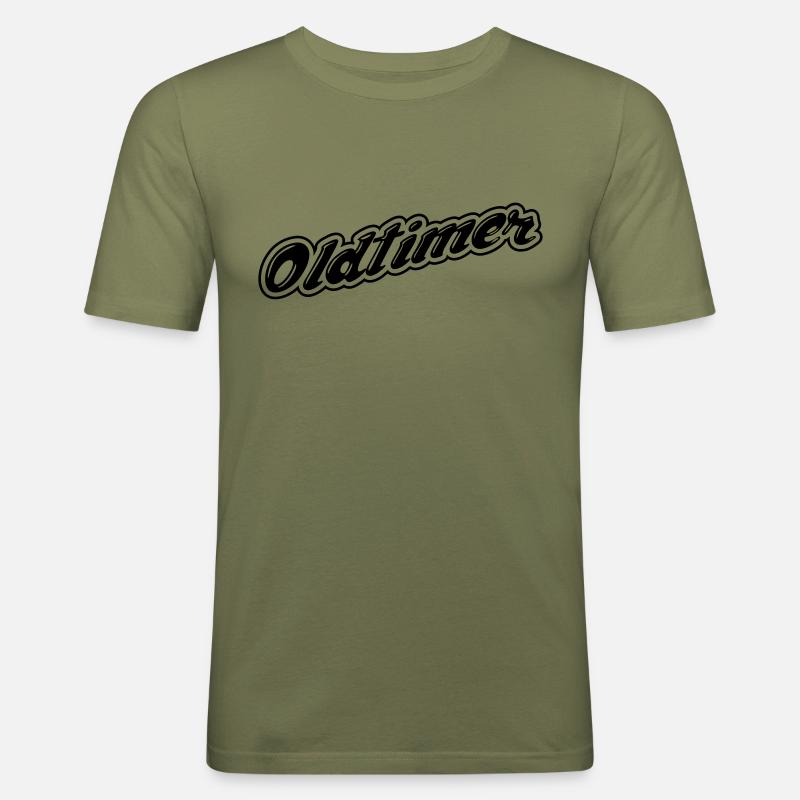 Oldtimer - Männer Slim Fit T-Shirt - Khaki Grün