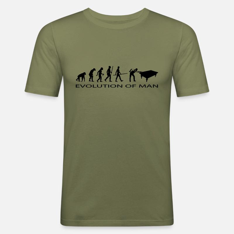 (snooker_final) - Männer Slim Fit T-Shirt - Khaki Grün