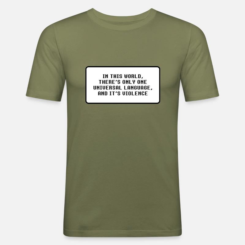 Citation Technoblade - T-shirt près du corps Homme - vert kaki