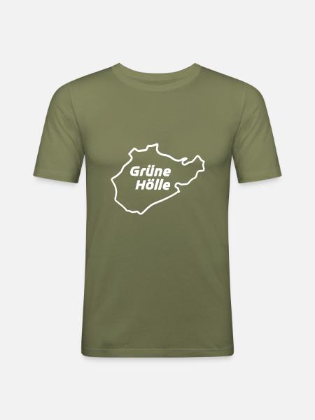 Green Hell - Men's Slim Fit T-Shirt - khaki green