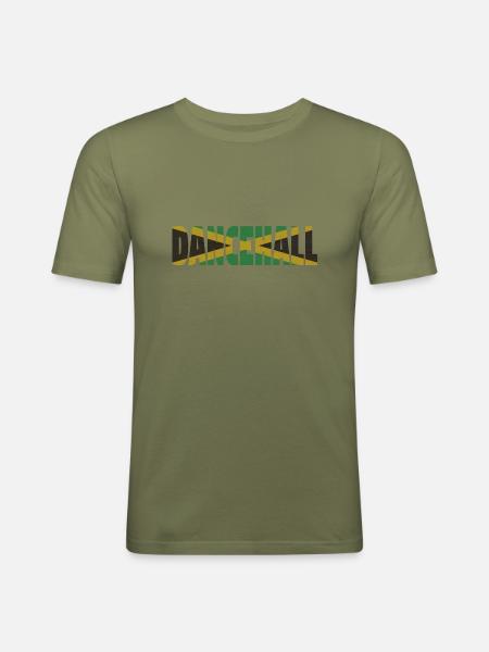 Jamaica Dancehall - Men's Slim Fit T-Shirt - khaki green