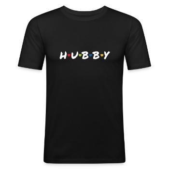 Mari - T-shirt près du corps Homme - noir - Devant - Nik (191cm)