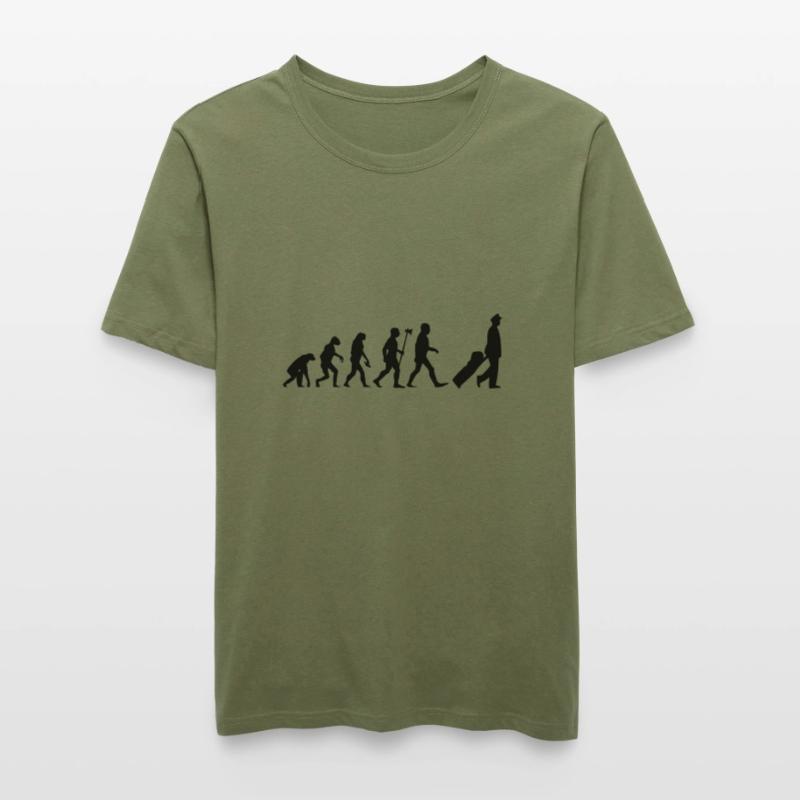 evolution pilot Flugzeug Pilot Flieger Männer Slim Fit T-Shirt
