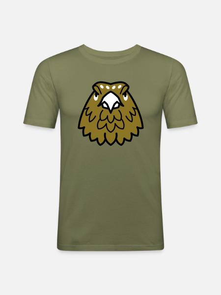 Waldfreunde Auerhahn - Männer Slim Fit T-Shirt - Khaki Grün