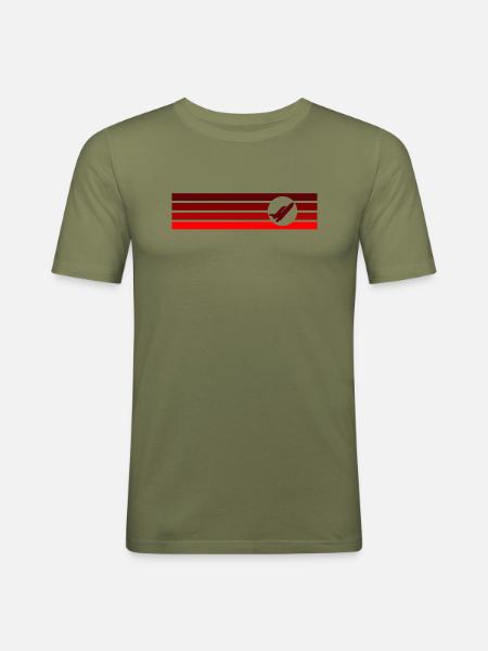 Aerospace Engineering Flieger Aerospace - Männer Slim Fit T-Shirt - Khaki Grün