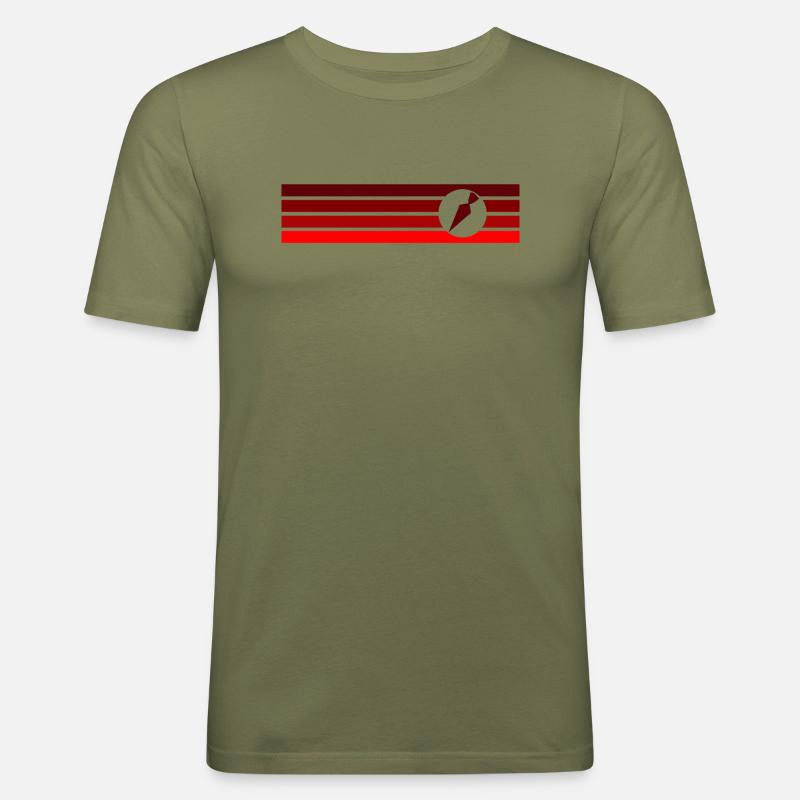 Cuisson de Cupcake Baker - T-shirt près du corps Homme - vert kaki