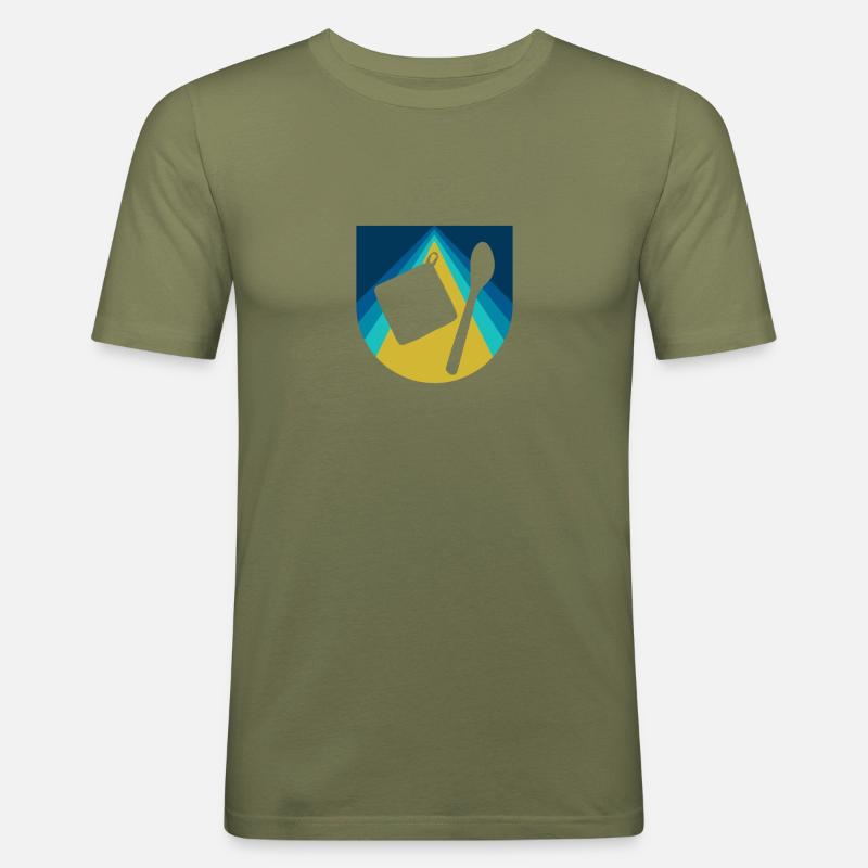 Backen Bäcker Bäckerei - Männer Slim Fit T-Shirt - Khaki Grün