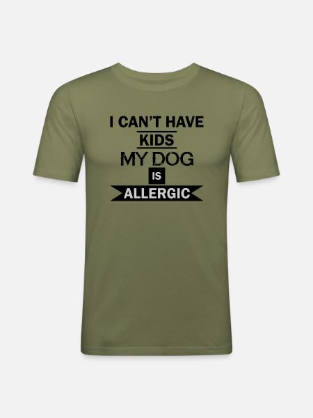 Hund Chien - T-shirt près du corps Homme - vert kaki