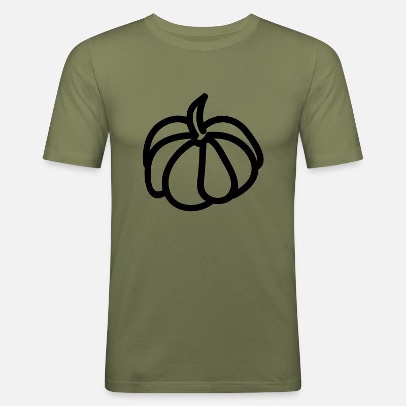 pumpkin 42 - Männer Slim Fit T-Shirt - Khaki Grün