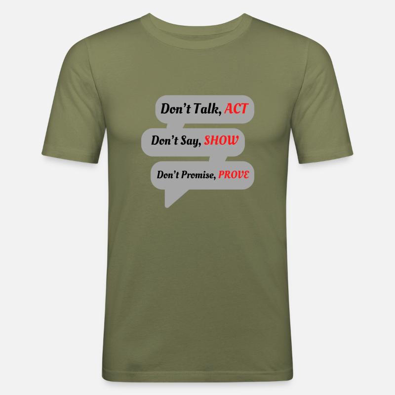 Stevens Merch - Männer Slim Fit T-Shirt - Khaki Grün