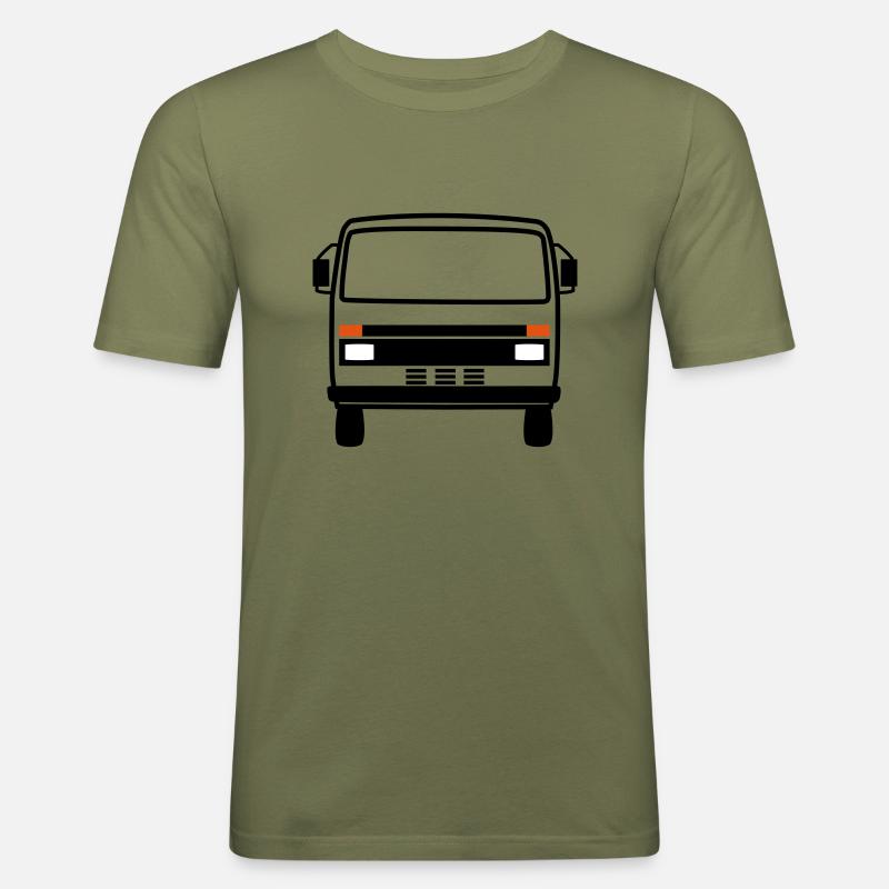 LT Front - Männer Slim Fit T-Shirt - Khaki Grün