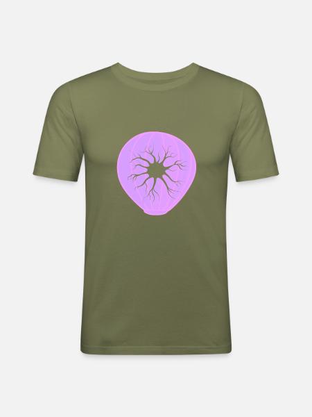 Biology Evolution Studies - Men's Slim Fit T-Shirt - khaki green