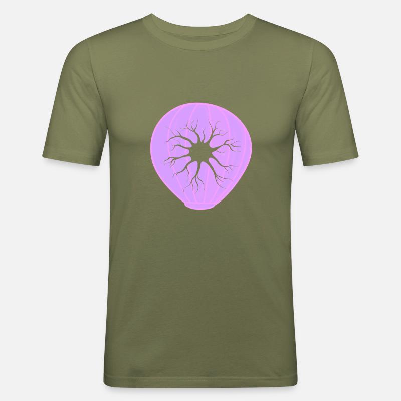 Biologie Evolution Studium - Männer Slim Fit T-Shirt - Khaki Grün