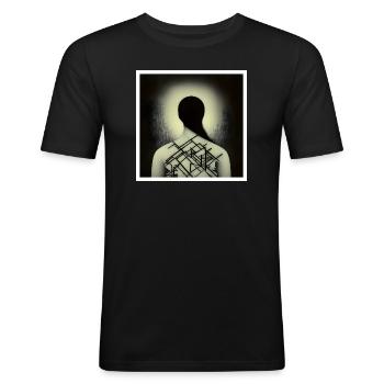 Light - Men's Slim Fit T-Shirt - black - Front - Nik (191cm)