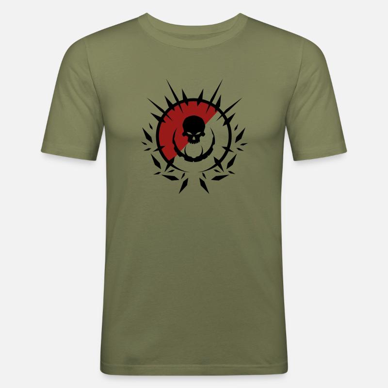 Exploding Death - Men's Slim Fit T-Shirt - khaki green