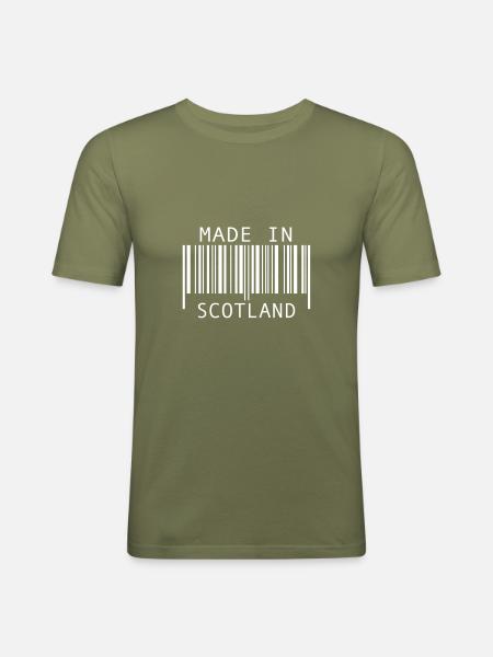 Made in Scotland - Men's Slim Fit T-Shirt - khaki green