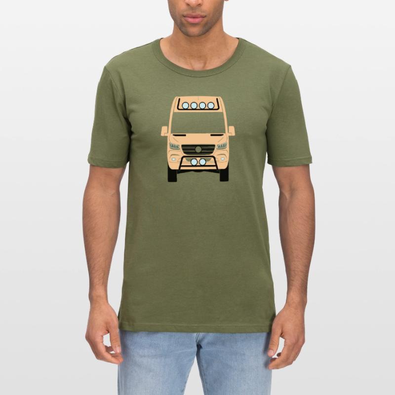Sprinter W907 W910 vorn Front 4x4 II Scheinwerfer Männer Slim Fit T-Shirt