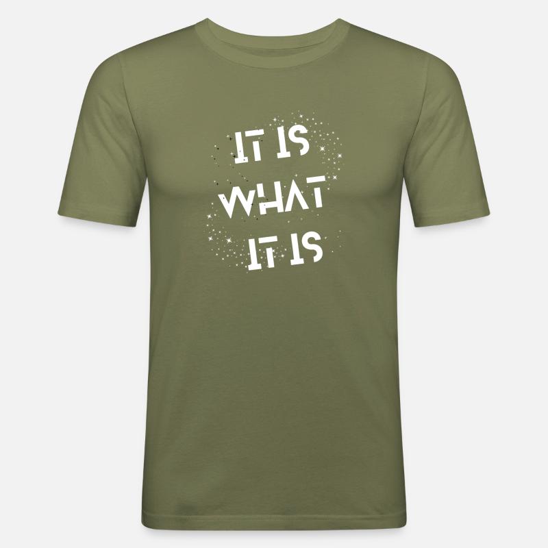 C’EST CE QUE C’EST - T-shirt près du corps Homme - vert kaki
