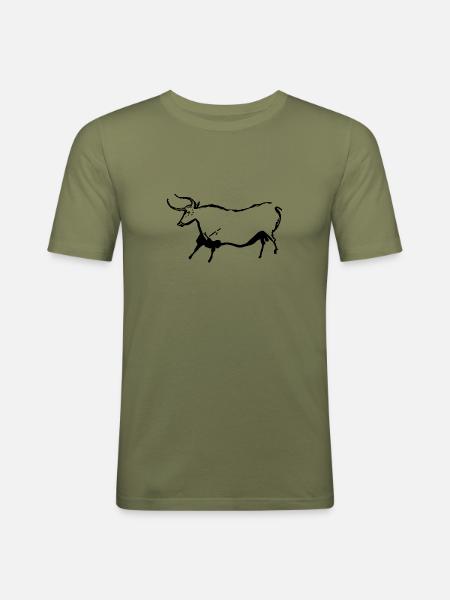 Auroch - Männer Slim Fit T-Shirt - Khaki Grün