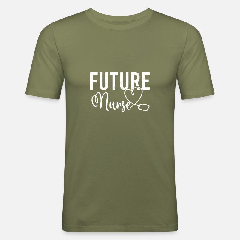 Nursing Registered Nurse Student RN - Männer Slim Fit T-Shirt - Khaki Grün