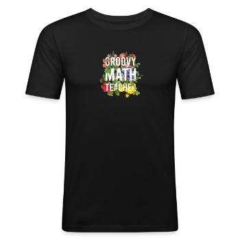 How does moses make coffee Hebrews it - scripture - Men's Slim Fit T-Shirt - black - Front - Nik (191cm)
