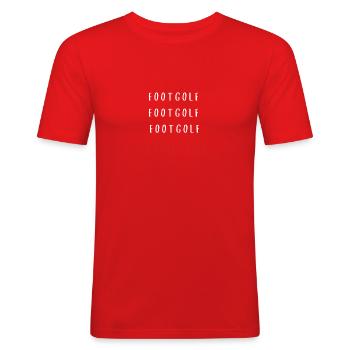 Footgolf Footgolf Footgolf In that Order - T-shirt près du corps Homme - rouge - Devant - Jaron (178cm)