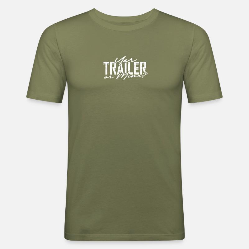 IHR ANHÄNGER ODER MEINER? -Einladung - Männer Slim Fit T-Shirt - Khaki Grün