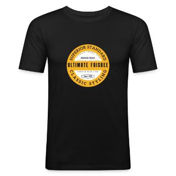 Ulti 13 authentic - Men's Slim Fit T-Shirt - black - Front - Nik (191cm)