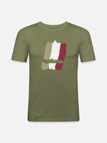 Autorennen Rennauto - Männer Slim Fit T-Shirt - Khaki Grün