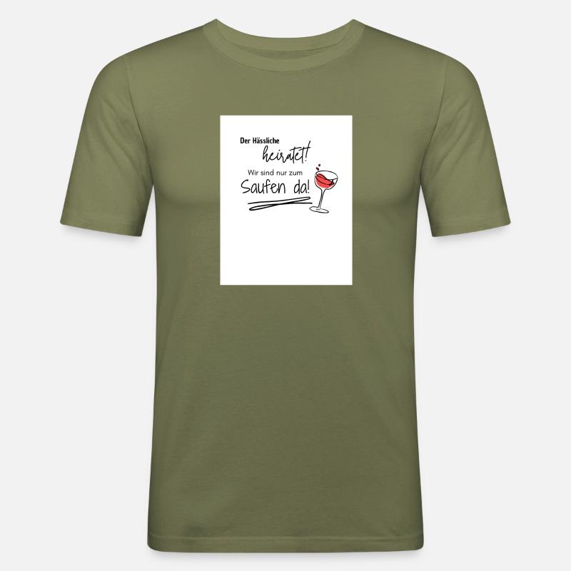 03AD1500 1DA0 4A7D BCA7 AE1B2E8E1CC9 - Männer Slim Fit T-Shirt - Khaki Grün