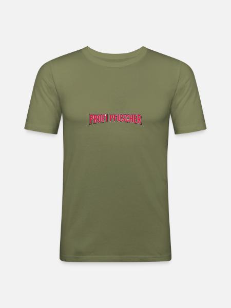 Profi Pfuscher - Männer Slim Fit T-Shirt - Khaki Grün