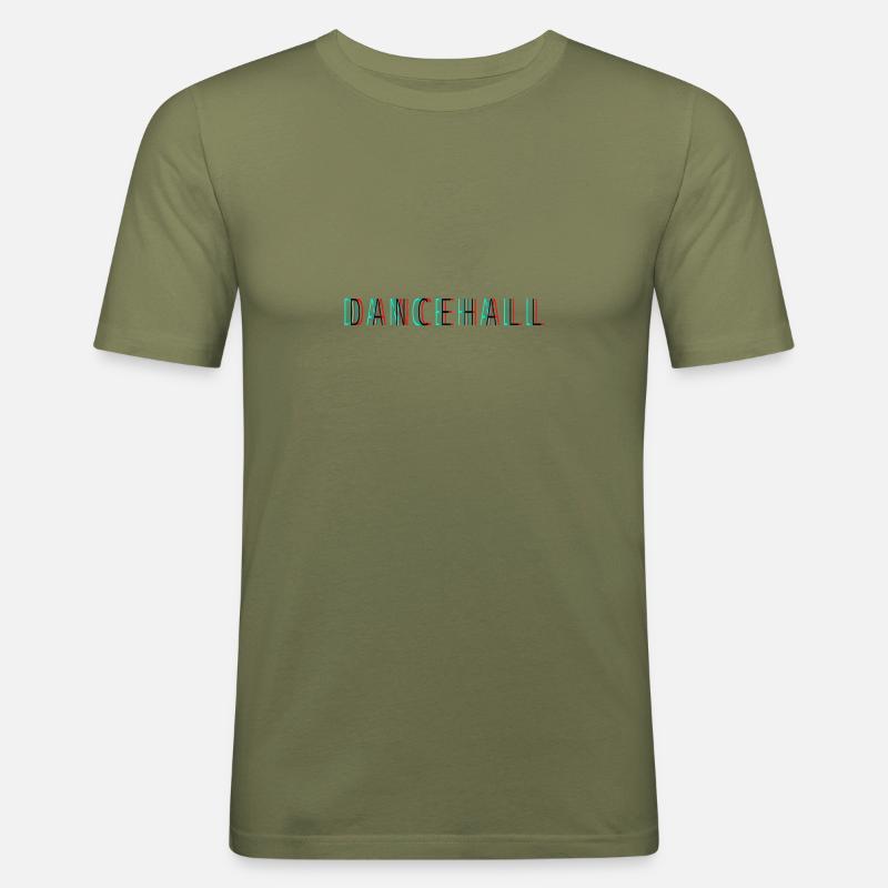 Dancehall - Männer Slim Fit T-Shirt - Khaki Grün
