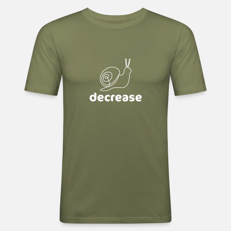 decrease - T-shirt près du corps Homme - vert kaki