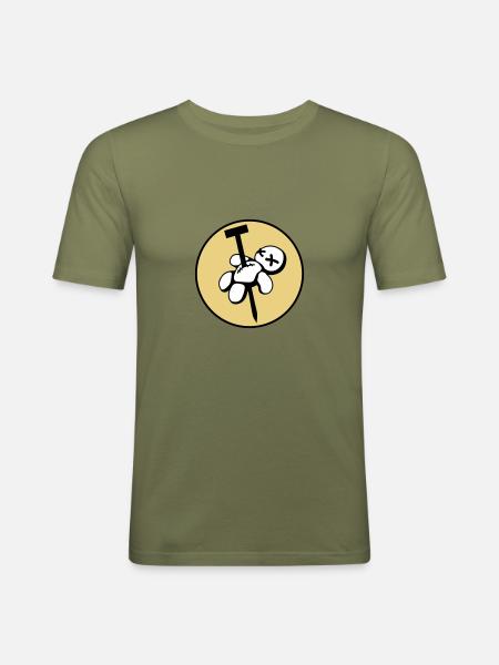 vodoo - Men's Slim Fit T-Shirt - khaki green
