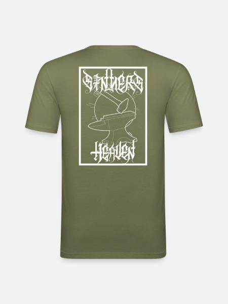 Amboss - Männer Slim Fit T-Shirt - Khaki Grün