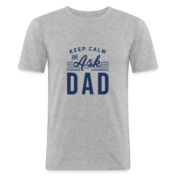 T-shirt près du corps Homme avec motif Design Original Fête des Pères - Pour l'Amour de Papa