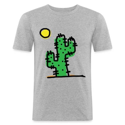 Cactus single - Maglietta aderente da uomo