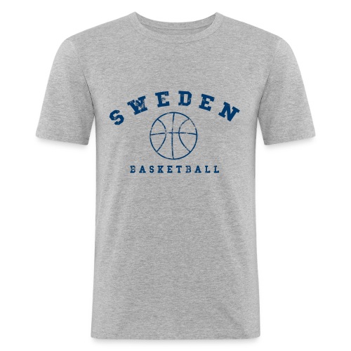 Sweden Basketball - Slim Fit T-shirt herr