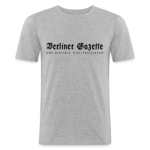 Berliner Gazette by TM f - Männer Slim Fit T-Shirt