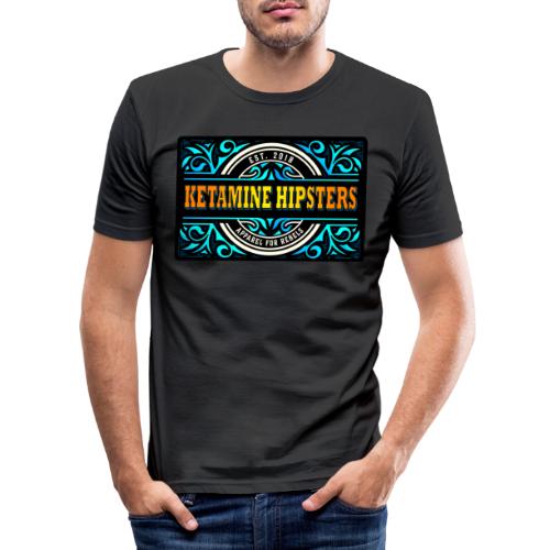 Black Vintage - KETAMINE HIPSTERS Apparel - Men's Slim Fit T-Shirt