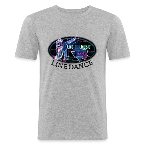 kl_linedance19a - Herre Slim Fit T-Shirt