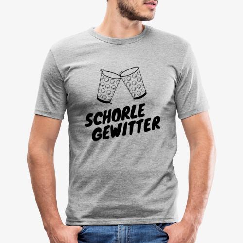 Schorlegewitter - Dubbeglas - Weinschorle - Pfalz - Männer Slim Fit T-Shirt